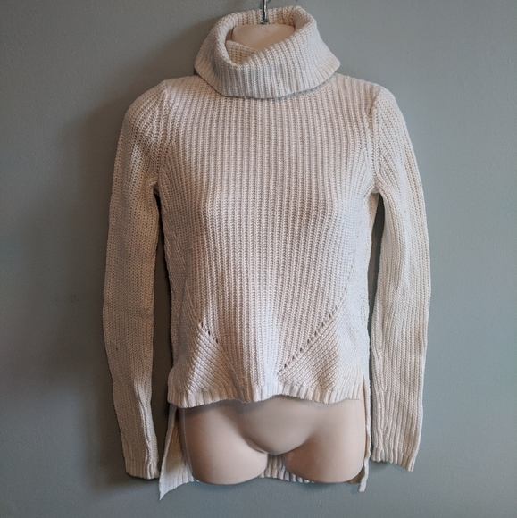 ANTHROPOLOGIE moth hi low knit turtleneck sweater - Picture 2 of 8